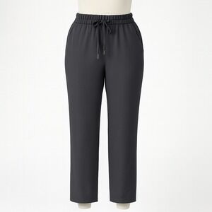 Lululemon Keep Moving Pants Black Pull On Lounge Drawstring Relaxed Fit Womens M